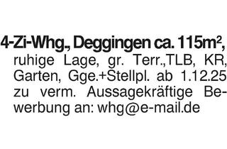 Wohnung mieten in 73326 Deggingen, 4-Zi-Whg.,Deggingen ca. 115qm