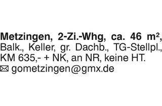 Wohnung mieten in 72555 Metzingen, Metzingen, 2-Zi.-Whg.
