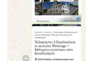 Haus kaufen in 06618 Naumburg, Naumburg (Saale) - 2 Familienhaus in Schkölen zum Verkauf
