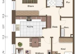 Wohnung kaufen in 26629 Großefehn, Großefehn - Attraktive neuwertige 3-Zimmer-Wohnung im Dachgeschoss mit EBK