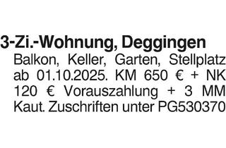 Wohnung mieten in 73349 Wiesensteig, 3-Zi-Whg.