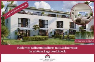 Reihenhaus kaufen in 23556 Lübeck, Lübeck - Modernes Reihenmittelhaus mit Dachterrasse in schöner Lage von Lübeck