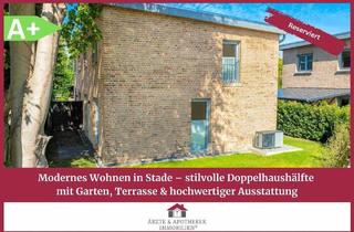 Doppelhaushälfte kaufen in 21682 Stade, Stade - Modernes Wohnen in Stade- stilvolle Doppelhaushälfte mit Garten, Terrasse & hochwertiger Ausstattung