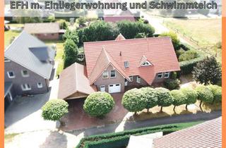 Einfamilienhaus kaufen in 26897 Esterwegen, Esterwegen - Einfamilienhaus mit Einliegerwohnung Schwimmteich und Sauna