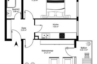 Wohnung mieten in Adolf-Kolping-Straße, 96050 Bamberg, Wohnung zentral in Bamberg– kernsaniert und sofort bezugsfrei