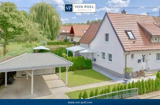 Doppelhaushälfte kaufen in 73230 Kirchheim, Modernisierte Doppelhaushälfte mit Pool, schönem Grundstück in ruhiger Lage