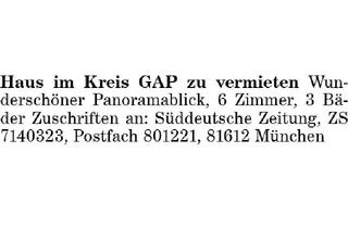 Haus mieten in 82491 Grainau, Haus zu vermieten