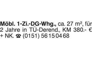 Wohnung mieten in 72070 Tübingen, 1-Zi.-Whg.