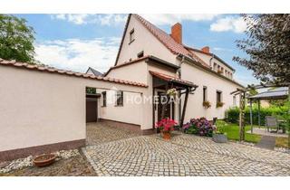 Haus kaufen in 04808 Wurzen OT Burkartshain, Wurzen OT Burkartshain - Idyllische Wohnqualität mit Garage, Garten, überdachter Südterrasse, Nebengebäude & Raumvielfalt