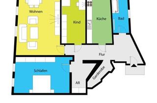 Wohnung mieten in 01277 Dresden, Zentrale 3-Zimmerwohnung ... Tageslichtbad mit Wanne ... separate Küche!