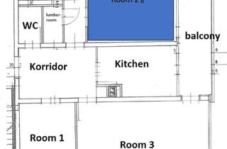WG-Zimmer mieten in Kaiserallee, 76133 Karlsruhe, WG-Zimmer in Karlsruhe (am Mühlburger Tor): Zi 2(22 m2)