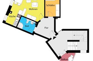 Wohnung mieten in 01809 Heidenau, Süße 2-Zimmer-Wohnung mit offener Küche und Balkon!
