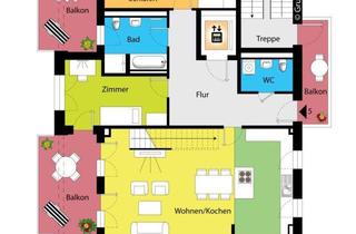 Wohnung mieten in 01097 Dresden, Einzigartig! Grandiose Wohnung mit großem Dachgarten und Weitblick über die Stadt!