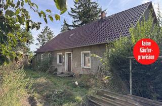 Einfamilienhaus kaufen in 17309 Brietzig, HORN IMMOBILIEN ++ Brietzig bei Pasewalk, Haus mit großem Grundstück, stark sanierungsbedürftig