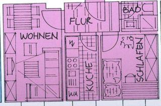 Wohnung mieten in 09131 Chemnitz, Frei ab 1.12.25 - im 1.OG + Bad mit Dusche + Laminat + Abstellraum