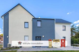 Haus kaufen in 04509 Schönwölkau, Schönwölkau - Sofort bezugsfrei! Wärmepumpe - Fußbodenheizung - hochwertig saniertes 2-Familienhaus mit viel Land