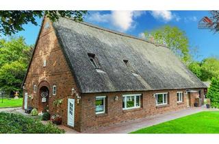 Haus kaufen in 27607 Geestland, Geestland - Großes Reetdach-Zweifamilienhaus auf ca. 3400m² in Sievern