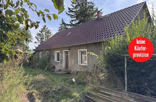 Einfamilienhaus kaufen in 17309 Brietzig, Brietzig - HORN IMMOBILIEN ++ Brietzig bei Pasewalk, Haus mit großem Grundstück, stark sanierungsbedürftig