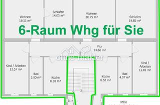 Wohnung mieten in 09212 Limbach-Oberfrohna, Großzügige 6 Zi-Wohnung! Zentrale Lage, Frisch liebevoll renoviert. Energieeffizient!