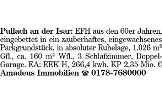 Haus kaufen in 82049 Pullach, EFH aus den 60er Jahren