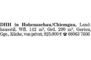 Haus kaufen in 83229 Aschau, DHH in Hohenaschau/Chiemgau