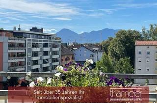 Wohnung kaufen in 83024 Rosenheim, Toller Ausblick über Rosenheim! Frei werdende 3-Zi.-ETW im 4.OG!