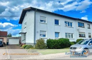 Doppelhaushälfte kaufen in 66589 Merchweiler, Gepflegtes Zweifamilienhaus mit Garage, Garten und traumhaften Fernblick!