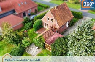 Einfamilienhaus kaufen in 26845 Nortmoor, Siedlerhaus mit Carport und idyllischem Garten