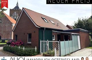 Einfamilienhaus kaufen in 26736 Krummhörn, Mit Blick auf die Kreuzkirche: Teilmodernisiertes EFH mit kl. Außenbereich in malerischer Lage