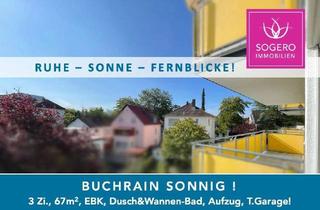 Wohnung kaufen in Buchrainweg 38, 63069 Offenbach am Main, Offenbach am Main - Einziehen! Möbliert - Sonnig, grün, effizient: 3Zi. mit Traumblick, inkl. TG, Bj. 1998, EE-Kl. B!