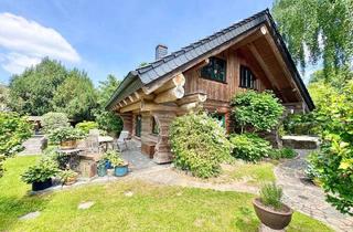 Haus kaufen in 01445 Radebeul, Radebeul - Grüner Luxus - Naturstammhaus mit eigenem Gartenparadies!