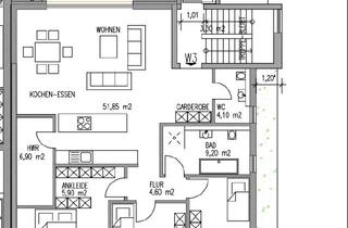 Penthouse kaufen in 54338 Schweich, Helle neue Penthousewohung mit großer Dachterrasse in Schweich-Stadtmitte