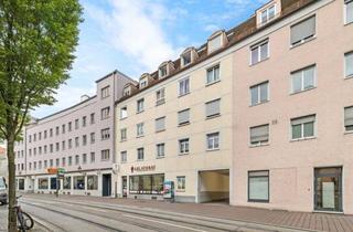Wohnung mieten in 86152 Augsburg, Wohnen mit Blick über die Stadt: Helle 2-ZKB-Dachgeschosswohnung mit EBK am Rande der Innenstadt