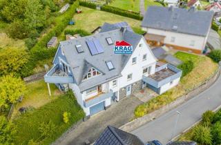 Haus kaufen in 35080 Bad Endbach, KRAG Immobilien ++ Vielseitiges Wohnhaus mit mehreren Etagen, Balkonen und Garagenanbau