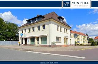 Haus kaufen in 39307 Genthin, Wohn- und Geschäftshaus mit 2 Wohneinheiten, 2 Gewerbeeinheiten und 6 Garagen