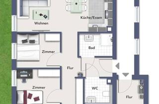 Wohnung kaufen in 75378 Bad Liebenzell, Neubau 3 Zimmerwohnung nach neustem Standard