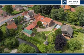 Haus kaufen in 26844 Jemgum, Großzügige Wohn- und Gewerbeimmobilie mit Gartenidylle am Wasser