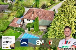 Einfamilienhaus kaufen in 86441 Zusmarshausen, Exklusives Wohnen: Einfamilienhaus mit Pool, Gartensauna, großer Terrasse & Gästebereich im UG
