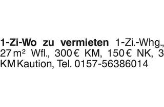 Wohnung mieten in 72654 Neckartenzlingen, 1-Zi-Wo zu vermieten