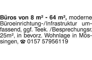 Büro zu mieten in 72116 Mössingen, Büros