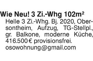 Wohnung kaufen in 74423 Obersontheim, Provisionsfrei, 3Zi Whg BJ 2020, großer Balkon