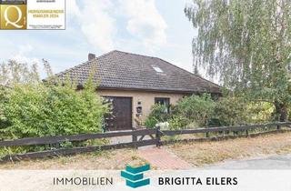 Haus kaufen in 27321 Thedinghausen, Thedinghausen - OHNE KÄUFERPROVISION: Großzügiger Bungalow mit Garage, Kamin, Sauna und ausbaufähigem Dachgeschoss