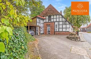 Haus kaufen in Griemshorster Straße 24, 21698 Harsefeld, Harsefeld - Charakter statt Schablone - großzügiges Fachwerkhaus mit zwei Einheiten und vielen Möglichkeiten