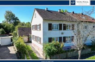 Doppelhaushälfte kaufen in 75056 Sulzfeld, Sulzfeld - Sanierungsbedürftiges Zweifamilienhaus mit großem Grundstück in Sulzfeld