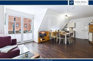 Wohnung kaufen in 26553 Dornum, Attraktive 3-Zimmer-Etagenwohnung mit Balkon und Gartennutzung