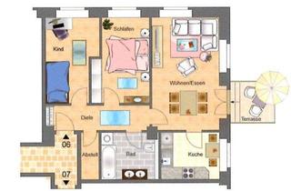 Wohnung kaufen in 01445 Radebeul, +ESDI+ Modernes Wohngefühl in Radebeul - 3-Zi-WE mit Stil inkl. EBK und zwei Stellplätzen