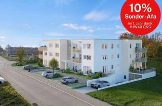 Wohnung kaufen in 88487 Mietingen, **KfW-40-QNG** Hell und freundlich! Neubau-Wohnung mit herrlichem Sonnenbalkon