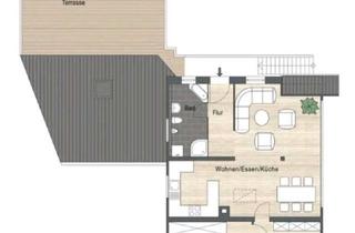 Wohnung kaufen in 76473 Iffezheim, 3 Zimmer Wohnung mit 59 m² Dachterrasse, Garage und eingenemen Treppenaufgang