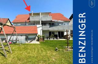 Wohnung kaufen in 72587 Römerstein, Neuwertige Wohlfühlwohnung mit Balkon, Garten und Garage