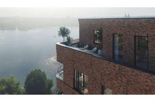 Penthouse kaufen in Eiswerderstraße 12, 13585 Spandau, Insel-Penthouse mit Wasserblick: Einzigartiges Neubau-Penthouse mit Sonnenterrasse + Sauna + Kamin